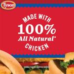 Tyson Frozen Chicken Patties, 23 Ounce Pack