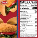 Tyson Frozen Chicken Patties, 23 Ounce Pack