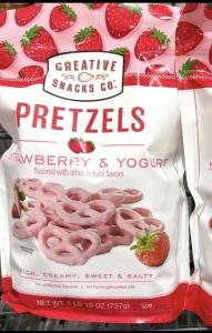 Strawberry Yogurt Coated Pretzels 26 Oz