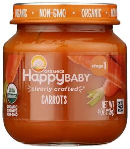 Happy Baby Organic Carrot Puree for Infants