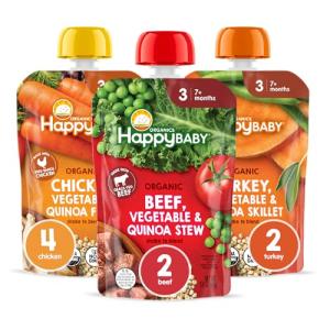 Happy Baby Organics Stage 3 Baby Food Puree Pack