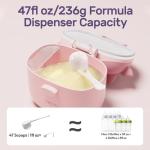 Portable Baby Formula Dispenser for Travel (Pink)
