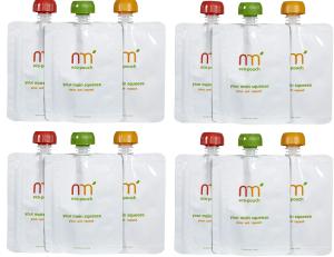 NURTURME Reusable Baby Food Puree Pouches - Set of 12