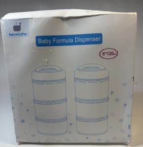 2-Pack 3-Layer Baby Formula Dispenser Containers