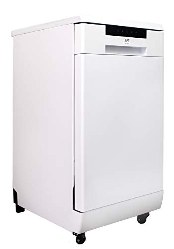 18″ Portable Dishwasher with 6 Wash Programs – White