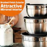 26-Piece Stainless Steel Mixing Bowls Set with Lids