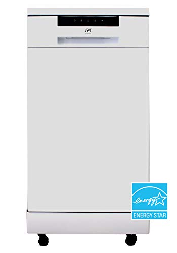 18″ Portable Dishwasher with 6 Wash Programs – White