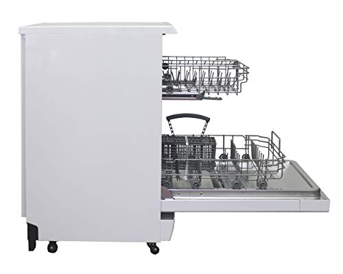 18″ Portable Dishwasher with 6 Wash Programs – White