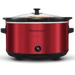 XL Electric Ceramic Slow Cooker - 8.5Qt Red