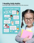 Kids' Healthy Habits Poster - Laminated 12x18