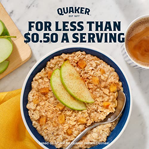 Quaker Maple Brown Sugar Oatmeal, 48 Individual Packets