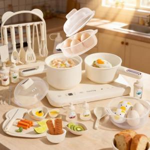 Kids Electric Dual Stove Cooking Set