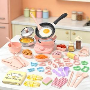 Kids Mini Cooking Set with Electric Stove - 45 PCS