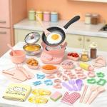 Kids Mini Cooking Set with Electric Stove - 45 PCS