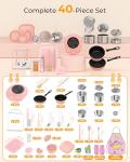 Mini Kitchen Cooking Set for Kids - Pink