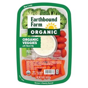 Organic Veggie Tray with Ranch Dip, 16oz
