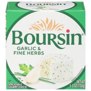 Boursin Garlic & Fine Herbs Cheese, 5.2 Ounce