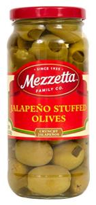 Jalapeno Stuffed Olives by Mezzetta, 10 Ounce