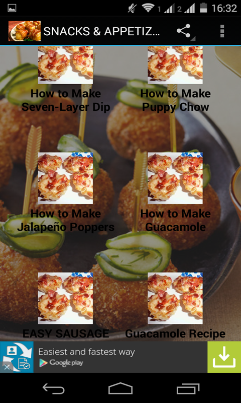 Snack and Appetizer Recipe Videos