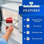 Elegant Tempered Glass Dessert Plates - Set of 4