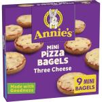 Annie's Three Cheese Mini Pizza Bagels, 9 Ct