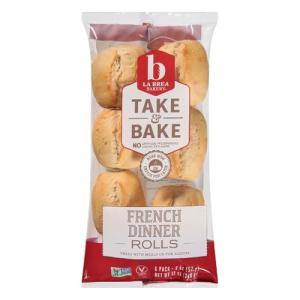 La Brea French Take Bake Dinner Rolls, 6 Count