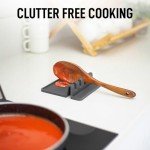 Zulay Kitchen Silicone Utensil Rest - Gray