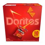 Doritos Nacho Cheese Tortilla Chips, 10 Bags