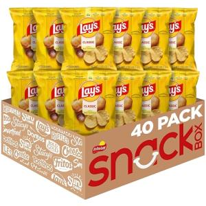 Lay's Classic Potato Chips, 1 Ounce, 40 Count