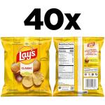Lay's Classic Potato Chips, 1 Ounce, 40 Count