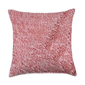 Wagyu A5 Kobe Ribeye Beef Throw Pillow