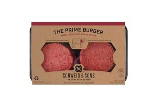 Schweid and Sons Prime Beef Chuck Burgers, 4 Pack