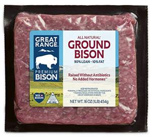 90% Lean Ground Bison Brick, 1 lb