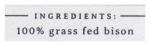 Grass Fed Regenerative Bison Grind - 14 oz