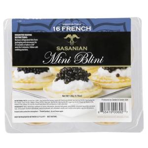 Sasanian Caviar with French Mini Blini, 16 Count