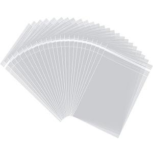 100 Clear Resealable Cellophane Bags for Bakery