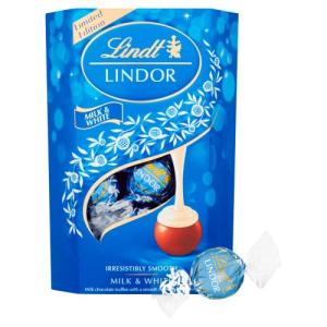 Lindor Milk and White Chocolate Truffles 200g