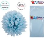 Light Blue Tissue Paper - 15' x 20" - 100 Sheets