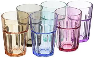 Vibrant Set of 6 Colored Drink Tumblers