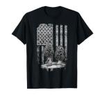 Morel Mushroom Hunter T-Shirt with U.S.A. Flag