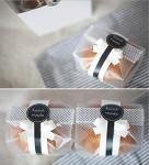 200 Translucent Bakery Bags with Handmade Stickers