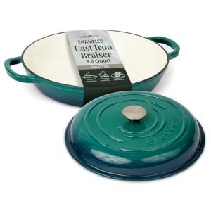 Larder & Vine Enameled Cast Iron Braiser Pan