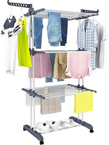 Oversized 4-Tier Stainless Steel Drying Rack
