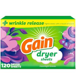 Gain Plus Dryer Sheets, Moonlight Breeze, 120 Count