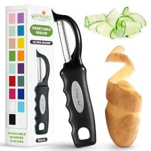 Spring Chef Swivel Vegetable Peeler with Soft Grip
