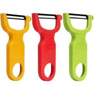 Colorful 3-Pack Carbon Steel Vegetable Fruit Peelers