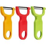 Colorful 3-Pack Carbon Steel Vegetable Fruit Peelers