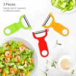 Colorful 3-Pack Carbon Steel Vegetable Fruit Peelers