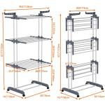 Oversized 4-Tier Stainless Steel Drying Rack