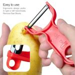Colorful 3-Pack Carbon Steel Vegetable Fruit Peelers